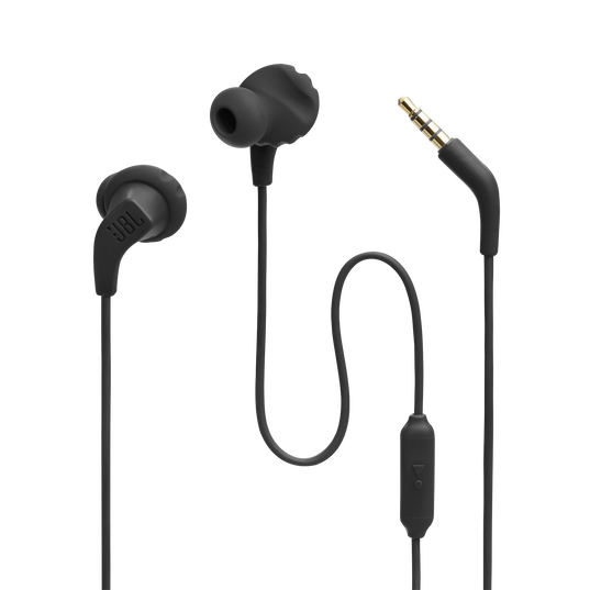 JBL Endurance Run 2 Wired - Black - Waterproof Wired Sports In-Ear Headphones - Detailshot 4